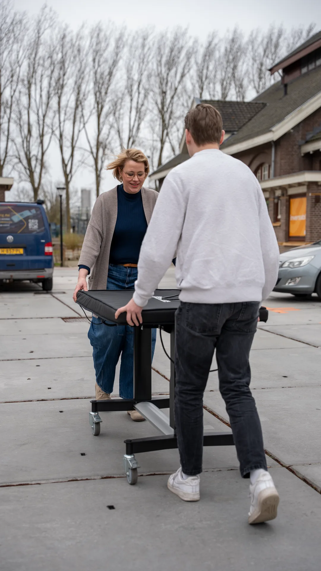 TouchTable transport buiten
